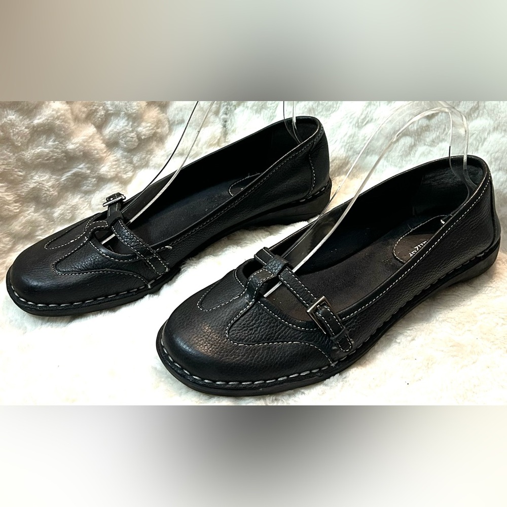 Naturalizer Sheridan Black Leather Mary Jane Flats Women's size 8M - Picture 2 of 14